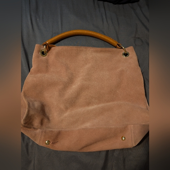 Nardelli Handbags - Chic Tan Suede Shoulder Bag